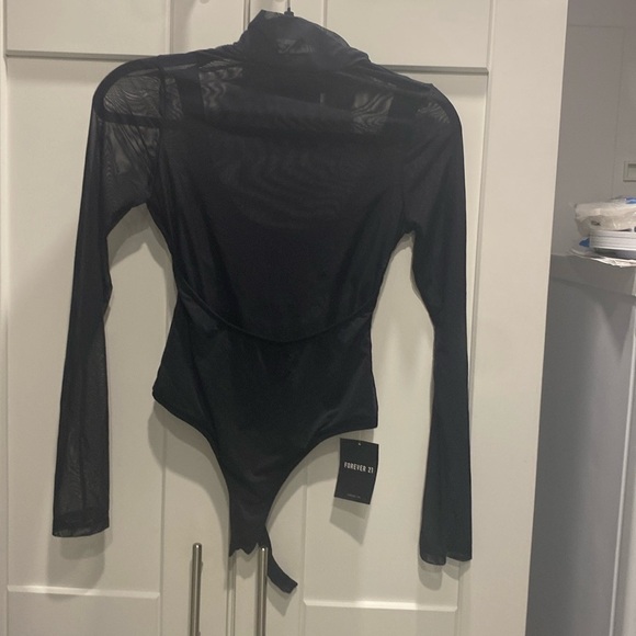 Foamlina sexy transparent mesh patchwork  Bodysuit - Picture 2 of 6